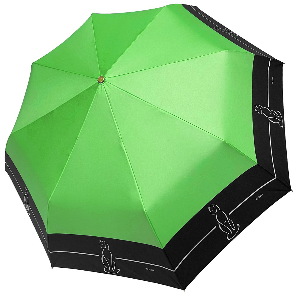 Зелёный зонт 3842-A-5 Три Слона фото в интернет-магазине zonti-tri-slona.ru