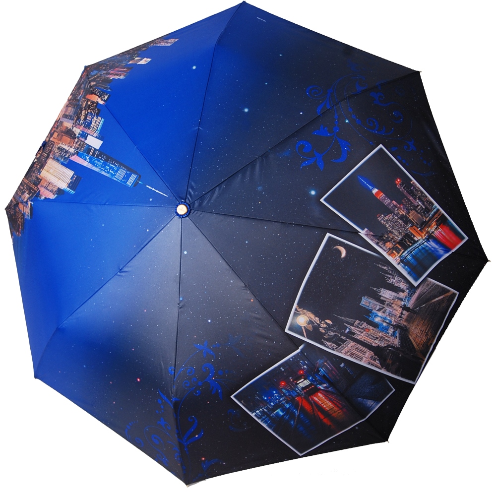 Синий зонт 3850-C-4 Три Слона фото в интернет-магазине zonti-tri-slona.ru