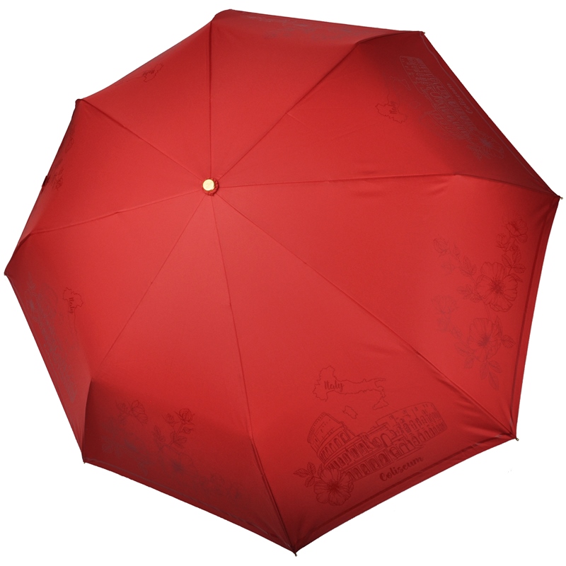 Красный зонт 3898-B-4 Три Слона фото в интернет-магазине zonti-tri-slona.ru