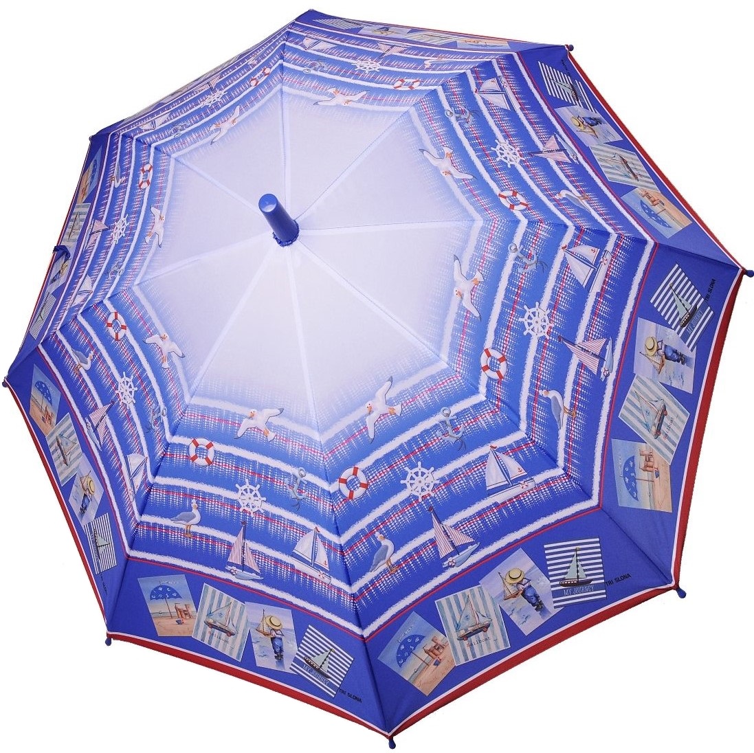 Синий зонт 478-3 Три Слона фото в интернет-магазине zonti-tri-slona.ru