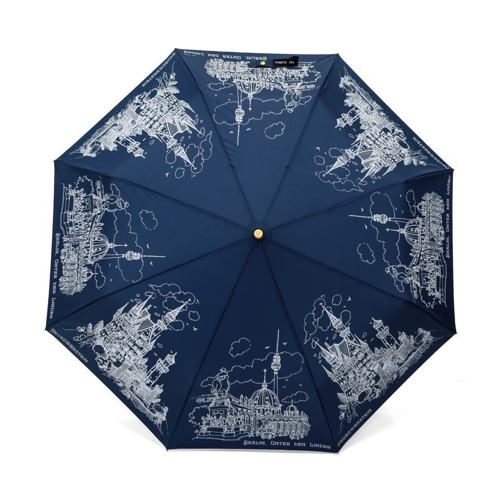 Синий зонт 3897-C-1 Три Слона фото в интернет-магазине zonti-tri-slona.ru
