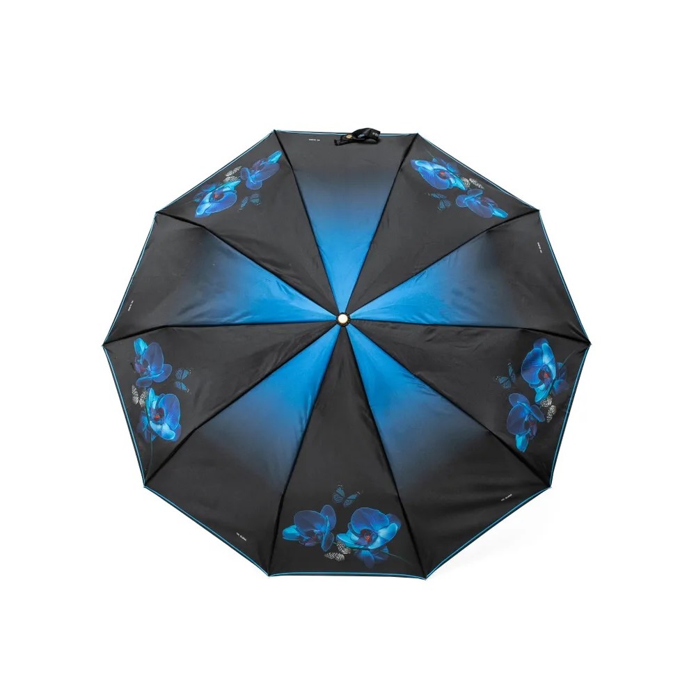 Чёрный зонт 3102-F-5 Три Слона фото в интернет-магазине zonti-tri-slona.ru