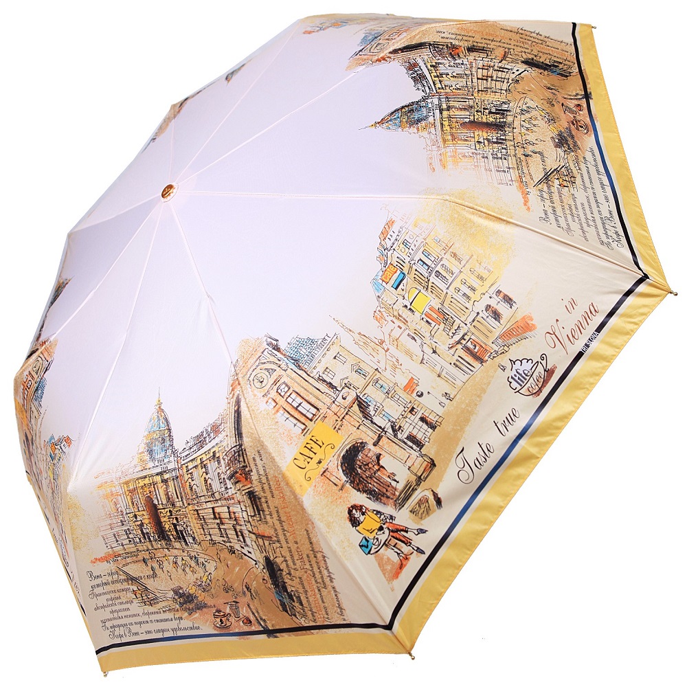 Жёлтый зонт 3840-B-4 Три Слона фото в интернет-магазине zonti-tri-slona.ru