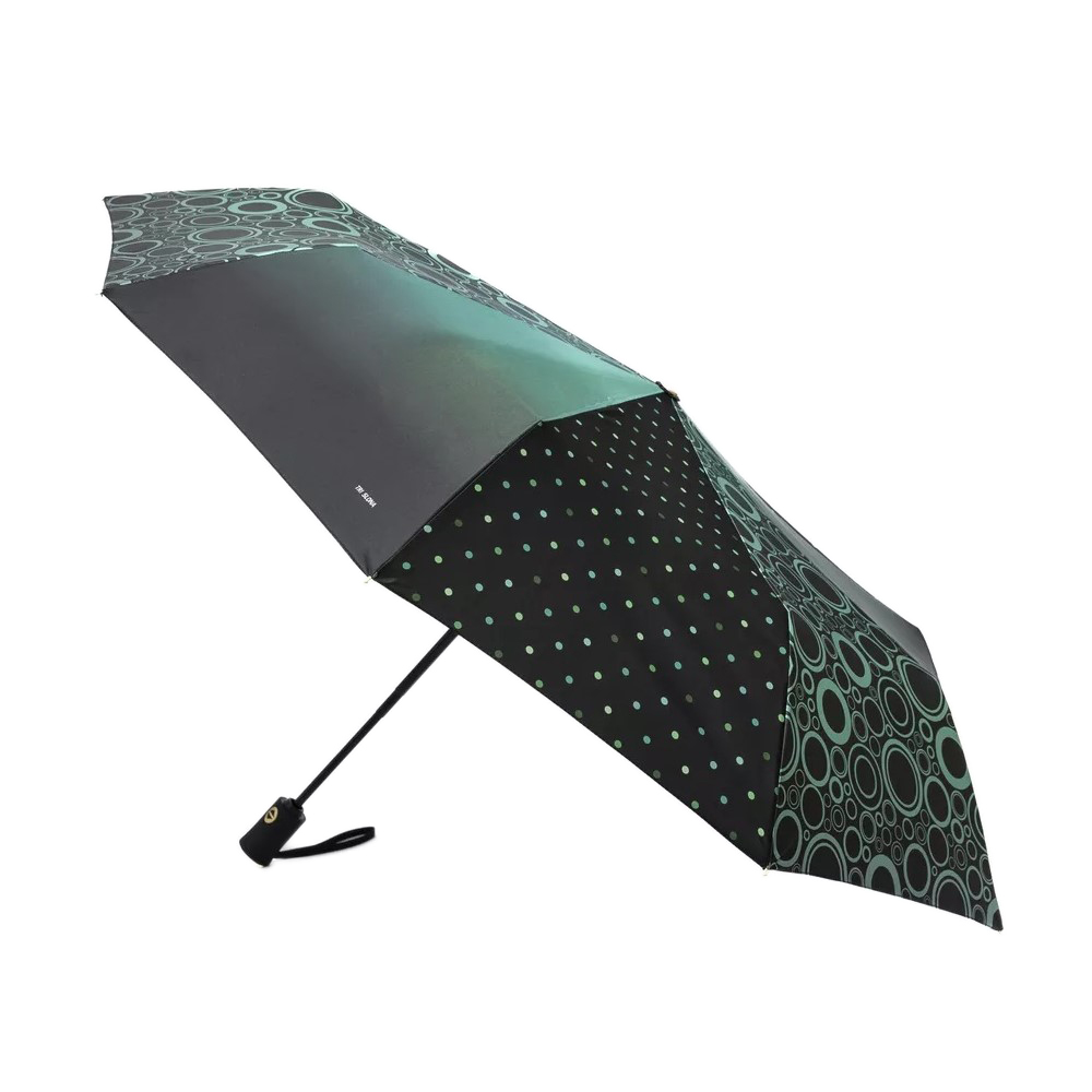 Чёрный Зелёный зонт 3995-A-1 Три Слона фото в интернет-магазине zonti-tri-slona.ru