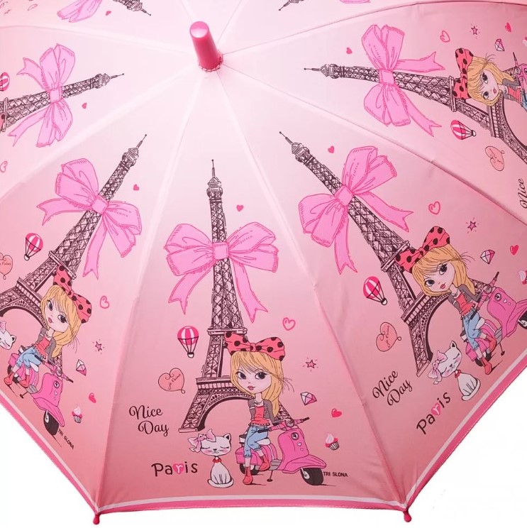 Розовый зонт 478-1 Три Слона фото в интернет-магазине zonti-tri-slona.ru