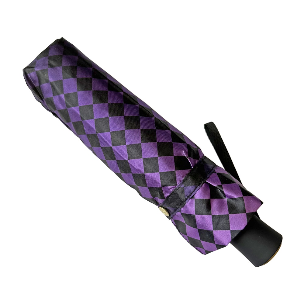 Чёрный Фиолетовый зонт 3995-B-5 Три Слона фото в интернет-магазине zonti-tri-slona.ru