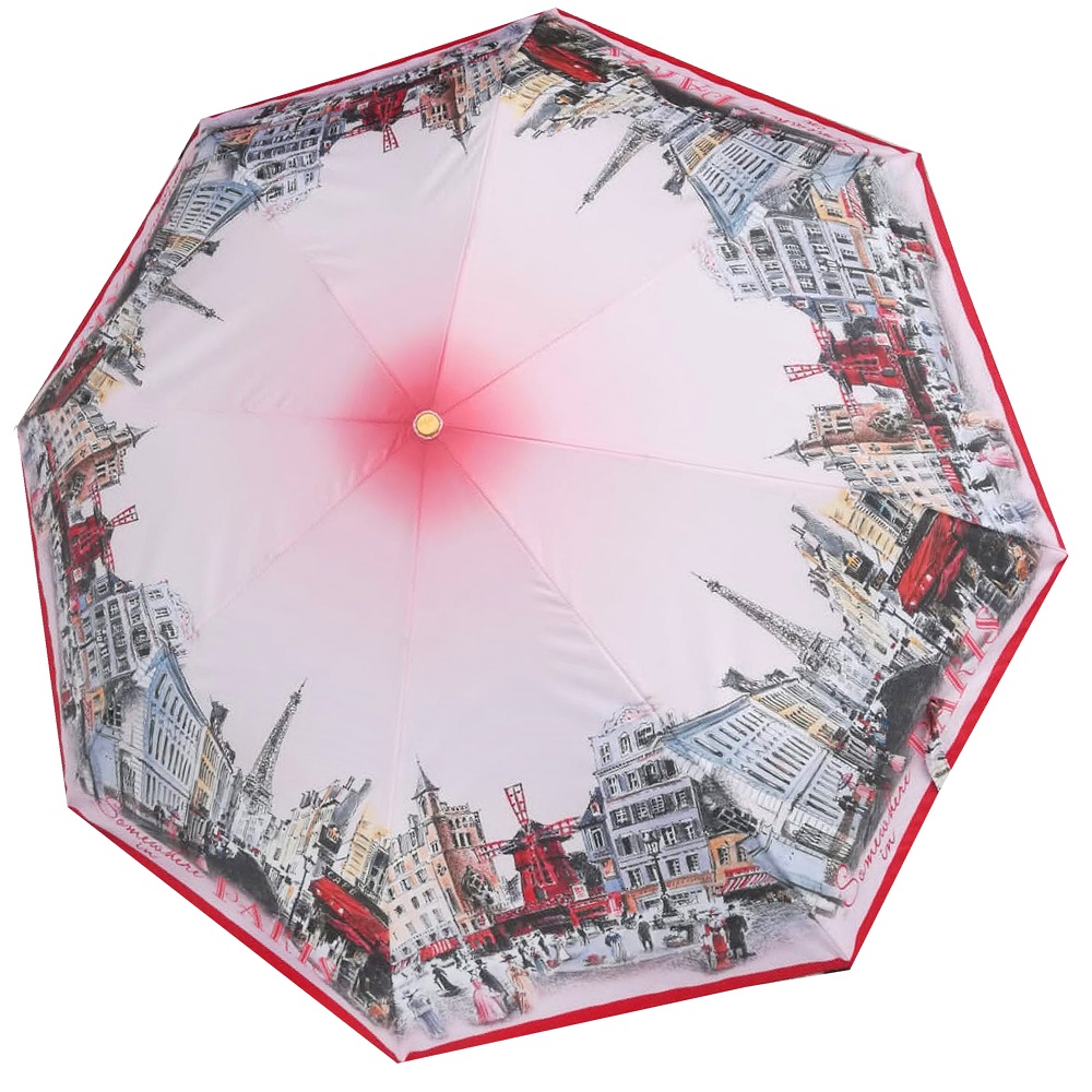 Розовый зонт 3833-C-6 Три Слона фото в интернет-магазине zonti-tri-slona.ru