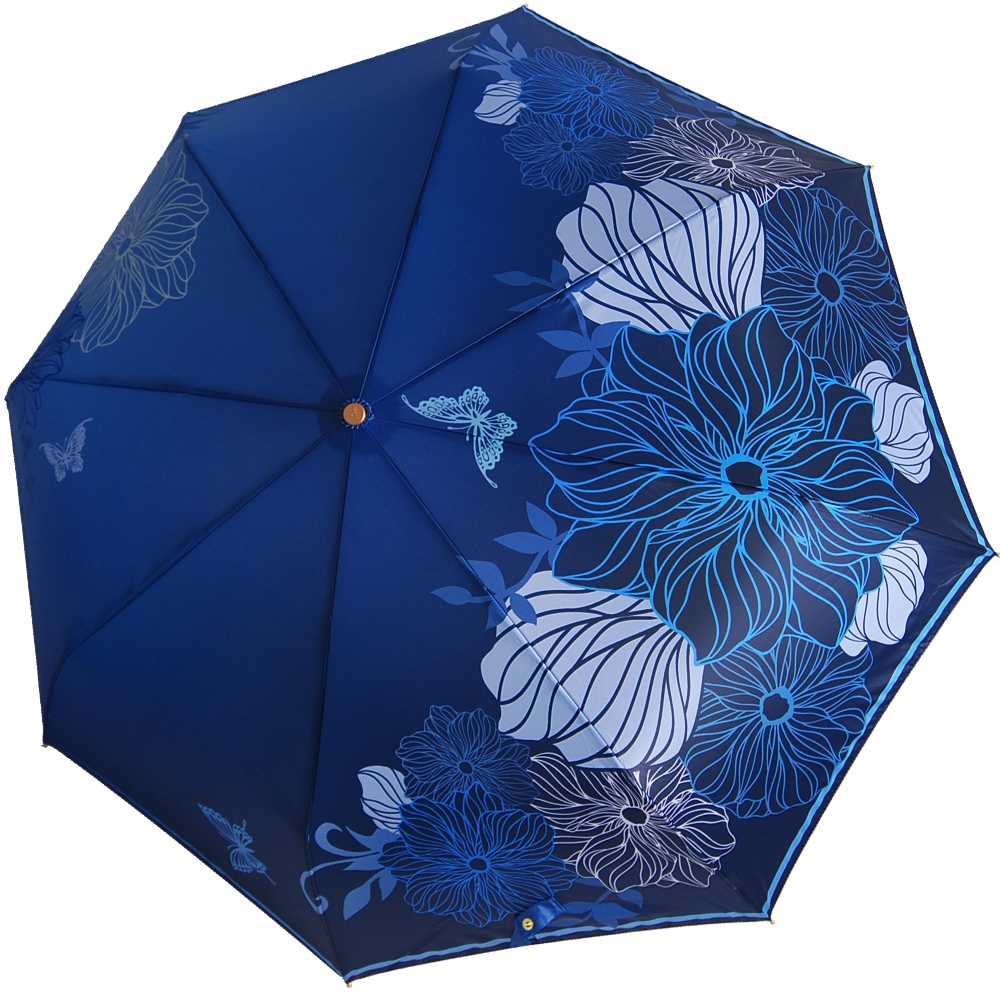 Синий зонт 3680-B-4 Три Слона фото в интернет-магазине zonti-tri-slona.ru