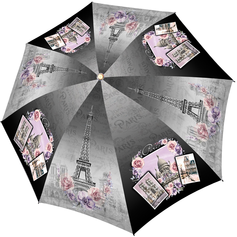 Серый зонт 101(3801)-Q-6 Три Слона фото в интернет-магазине zonti-tri-slona.ru