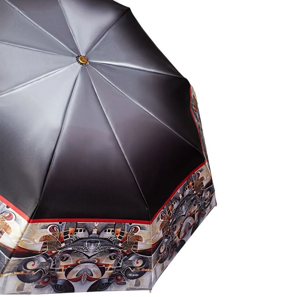 Серый зонт 3990-A-1 Три Слона фото в интернет-магазине zonti-tri-slona.ru