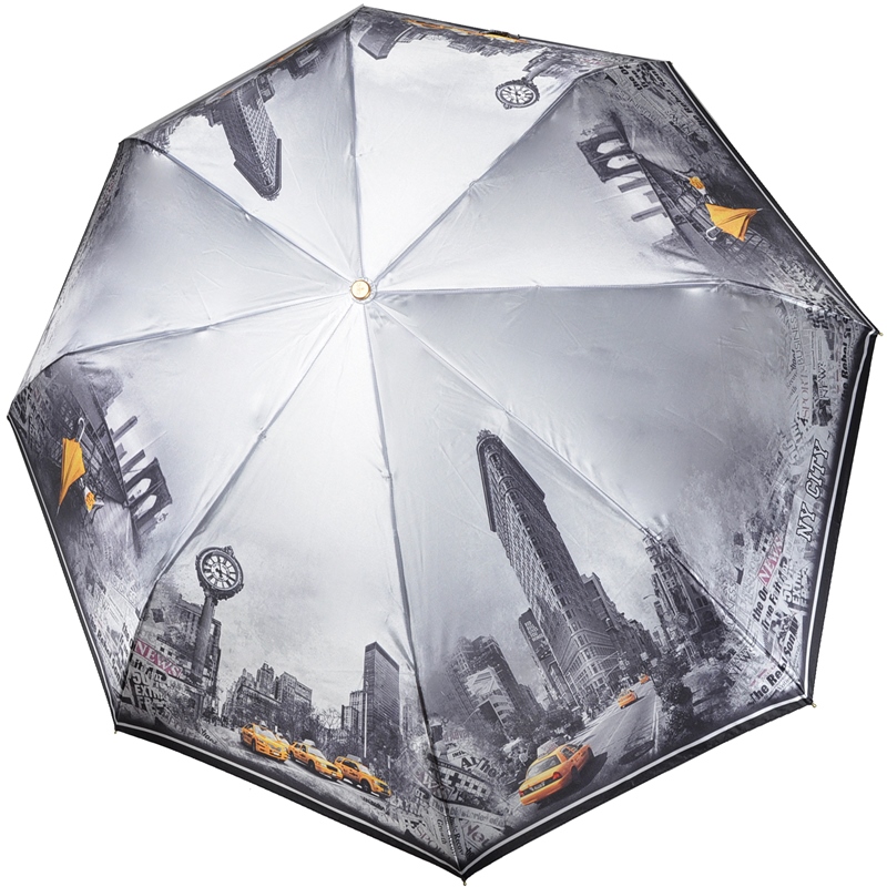 Серый зонт 145(3845)-Q-5 Три Слона фото в интернет-магазине zonti-tri-slona.ru