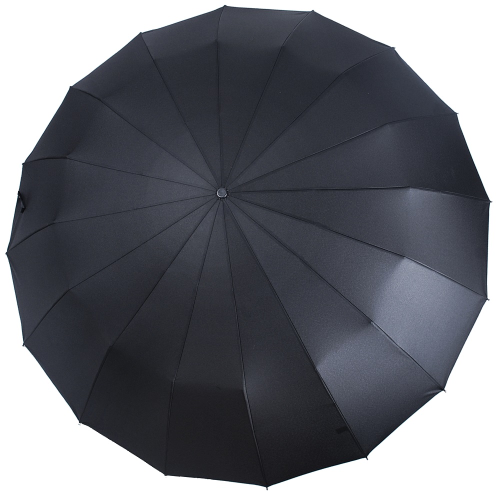 Чёрный зонт 8160 Три Слона фото в интернет-магазине zonti-tri-slona.ru
